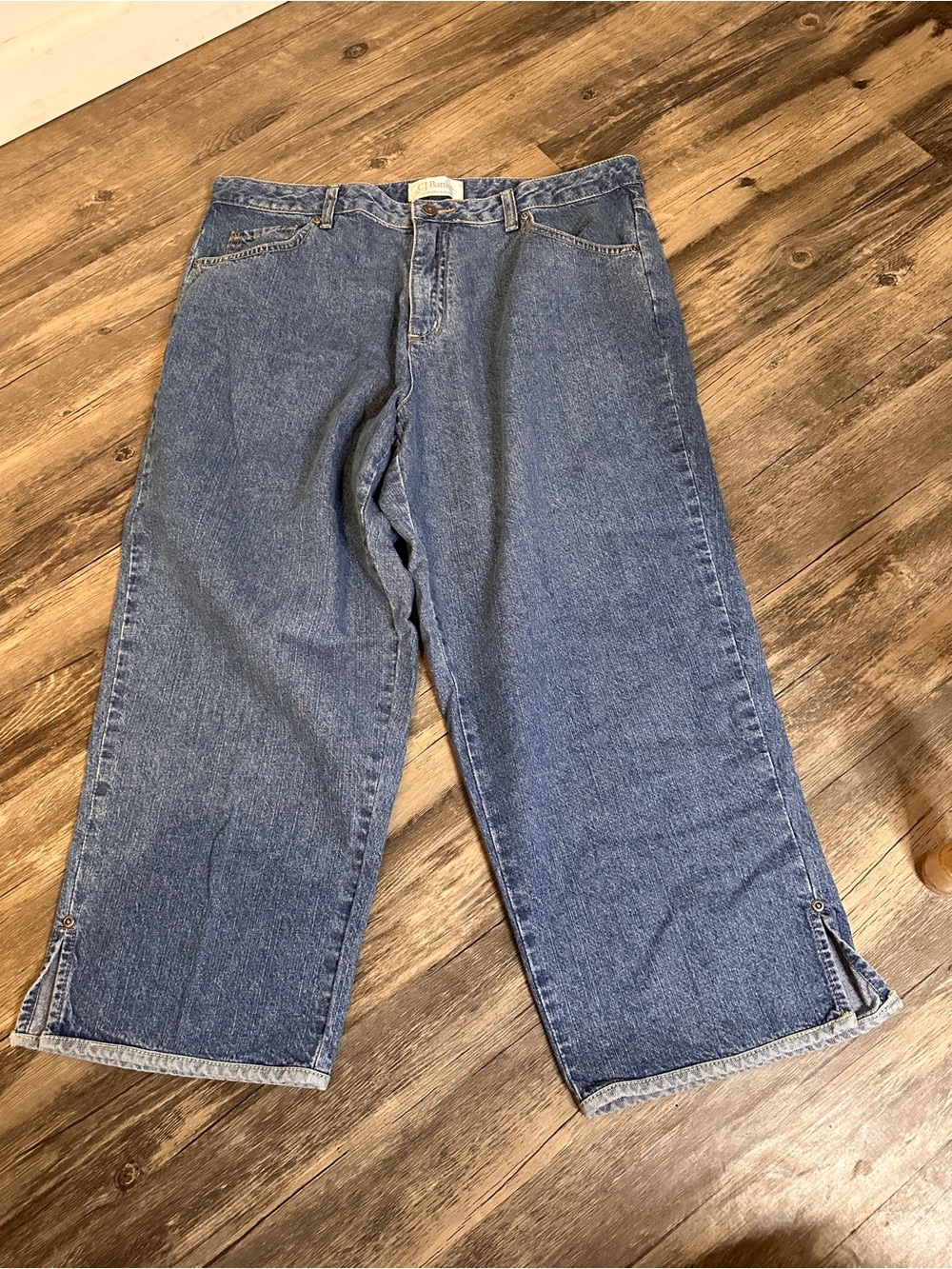 Christopher and banks Women's Blue Cropped Denim Jeans